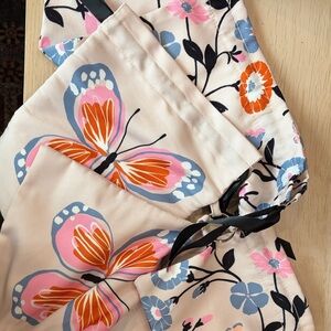 kate spade Pink Butterfly Floral Drawstring Travel Bags (set of 4)